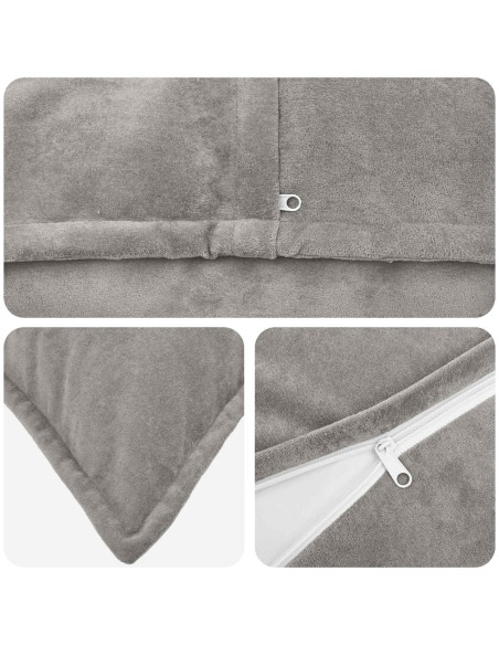 Federa 2 pcs HOUTEN Grigio Chiaro 65 x 65 cm