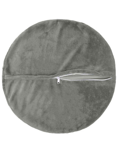 Federa 2 pcs HEERLEN Grigio Scuro Ø 40 cm Flanella
