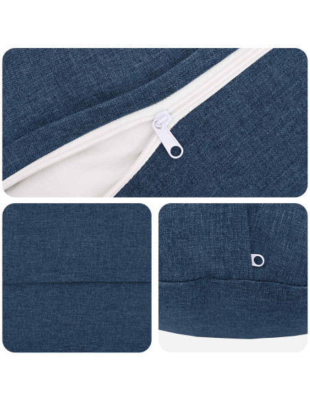 Federa 2 pz HEERLEN Blu Ø 60 cm Tessuto