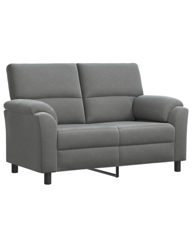 Set di divani 2 pcs Grigio Scuro Velluto