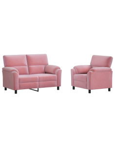Set di divani 2 pcs Rosa Velluto 2