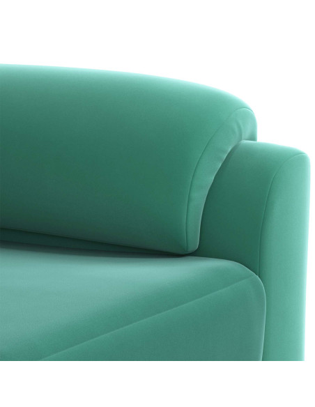 Set di divani 2 pcs Turchese Velluto