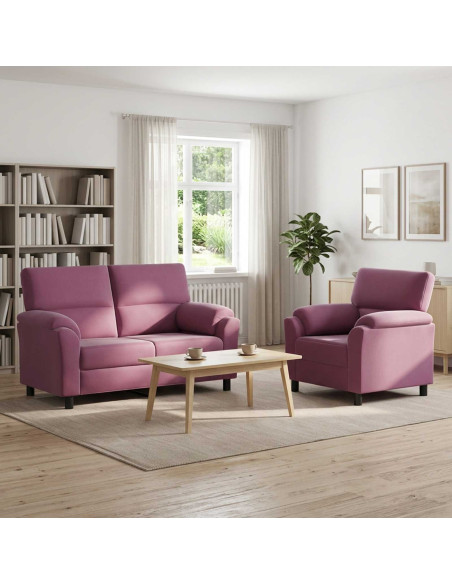 Set di divani 2 pcs Viola Velluto