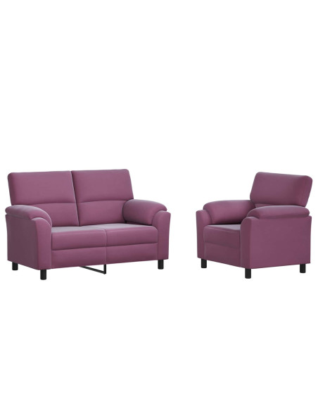 Set di divani 2 pcs Viola Velluto
