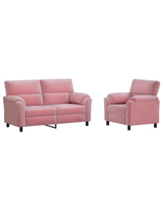 Set di divani 2 pcs Rosa Velluto 2