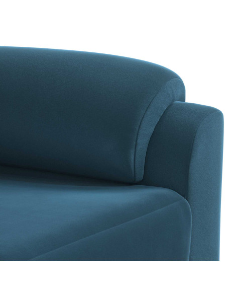 Set di divani 2 pcs Blu Velluto