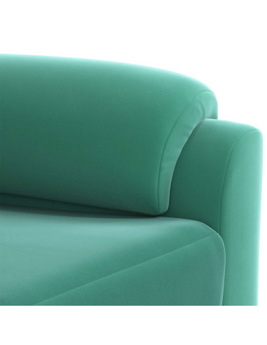 Set di divani 2 pcs Turchese Velluto