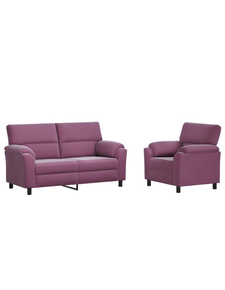 Set di divani 2 pcs Viola Velluto