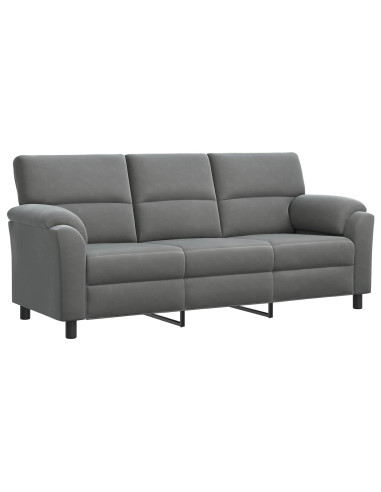 Set di divani 2 pcs Grigio Scuro Velluto