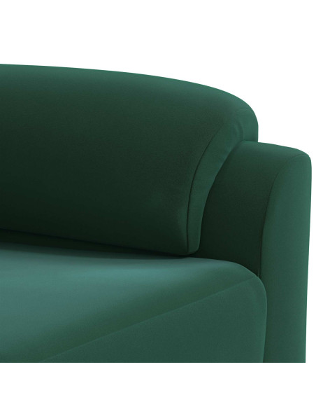 Set di divani 2 pcs Verde Scuro Velluto