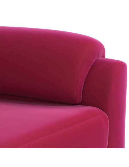 Set di divani 2 pcs Rosso Vino Velluto