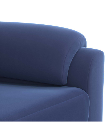 Set di divani 2 pcs Blu Polizia Velluto