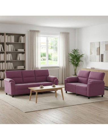 Set di divani 2 pcs Viola Velluto