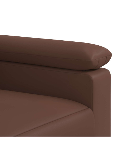 Set di divani 2 pcs Marrone Similpelle
