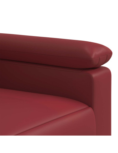 Set di divani 2 pcs Rosso Vino Similpelle