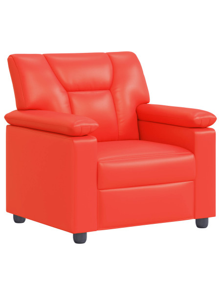 Set di divani 2 pcs Rosso Similpelle