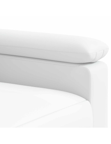 Set di divani 2 pcs Bianco Similpelle