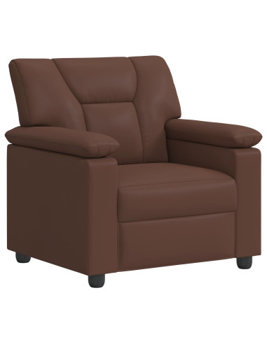 Set di divani 2 pcs Marrone Similpelle