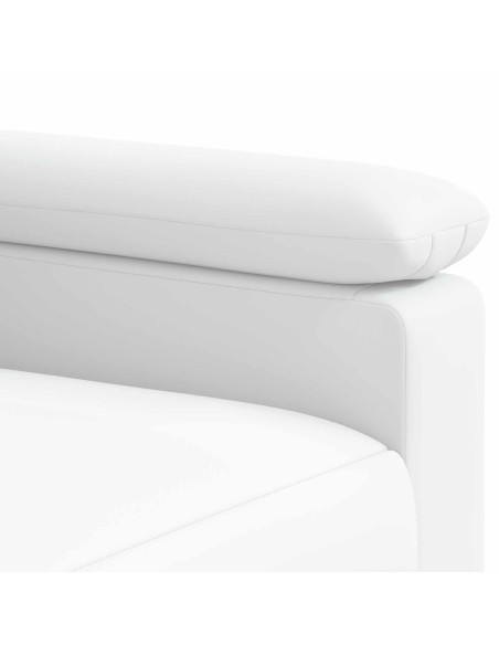 Set di divani 2 pcs Bianco Similpelle