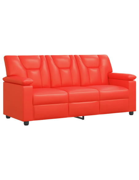 Set di divani 2 pcs Rosso Similpelle