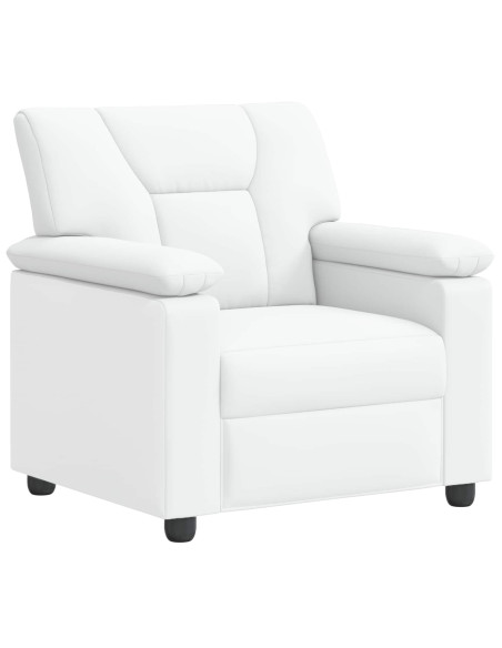 Set di divani 2 pcs Bianco Similpelle