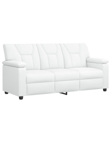 Set di divani 2 pcs Bianco Similpelle