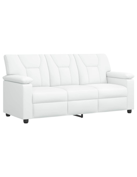 Set di divani 2 pcs Bianco Similpelle