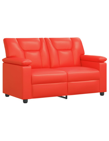 Set di divani 2 pcs Rosso Similpelle