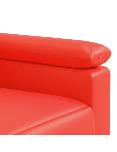Set di divani 2 pcs Rosso Similpelle