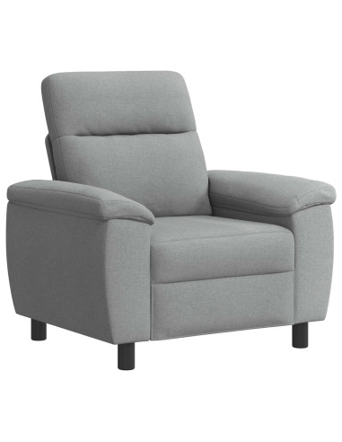 Set di divani 2 pcs Grigio Chiaro Tessuto
