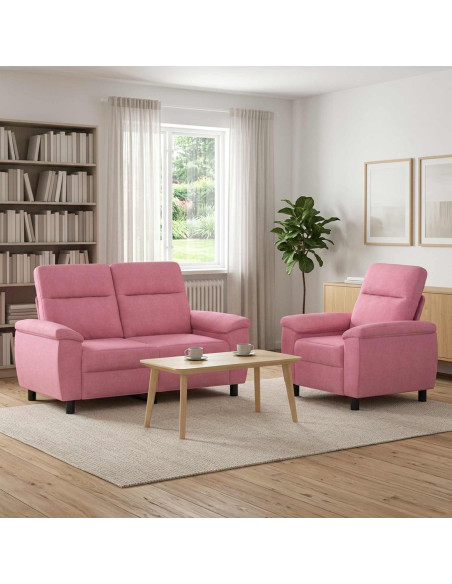 Set di divani 2 pcs Rosa Tessuto