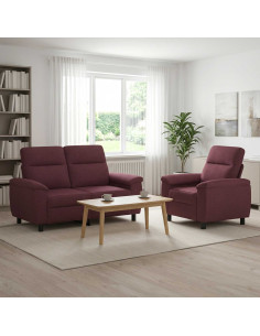 Set di divani 2 pcs Viola Tessuto