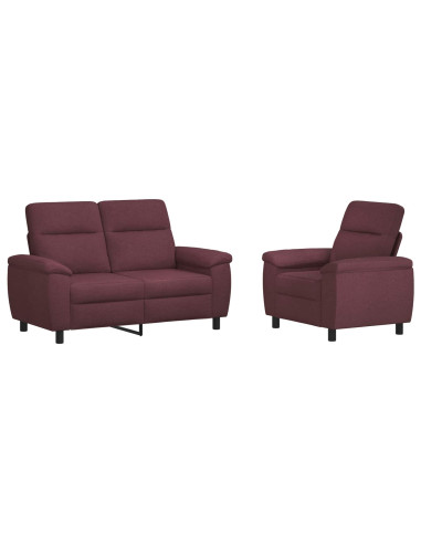 Set di divani 2 pcs Viola Tessuto