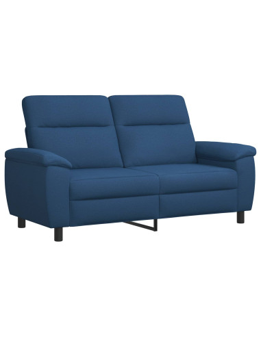 Set di divani 2 pcs Blu Tessuto