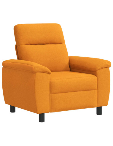 Set di divani 2 pcs Giallo Scuro Tessuto