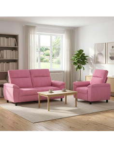 Set di divani 2 pcs Rosa Tessuto