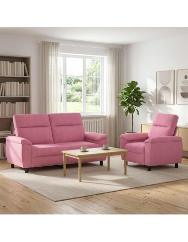 Set di divani 2 pcs Rosa Tessuto