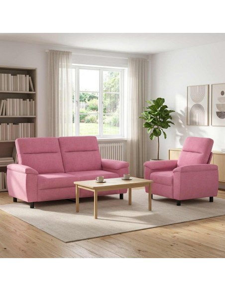 Set di divani 2 pcs Rosa Tessuto
