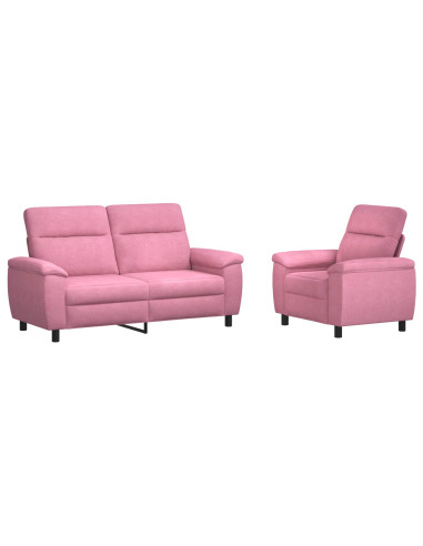 Set di divani 2 pcs Rosa Tessuto
