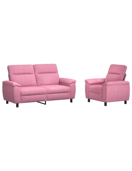 Set di divani 2 pcs Rosa Tessuto