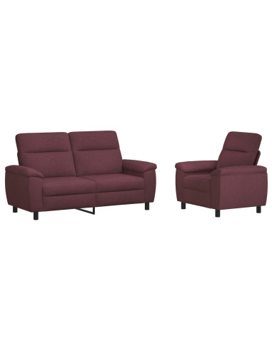 Set di divani 2 pcs Viola Tessuto