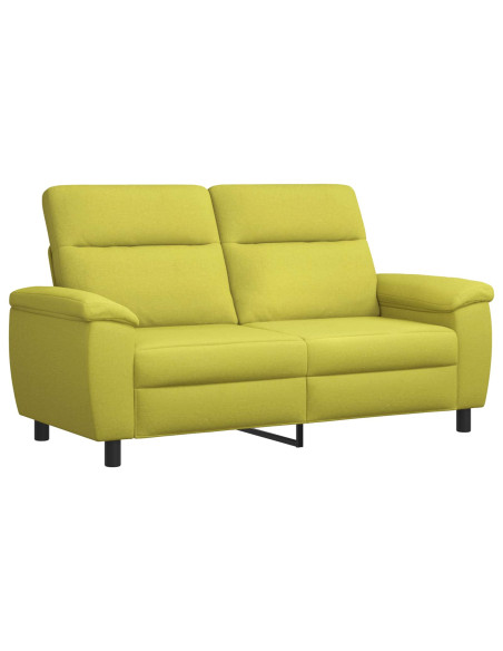 Set di divani 2 pcs Verde chiaro Tessuto