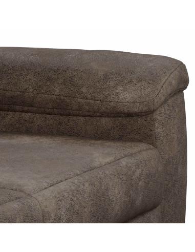 Set di divani 2 pcs Grigio Scuro Pelle Scamosciata Sintetica