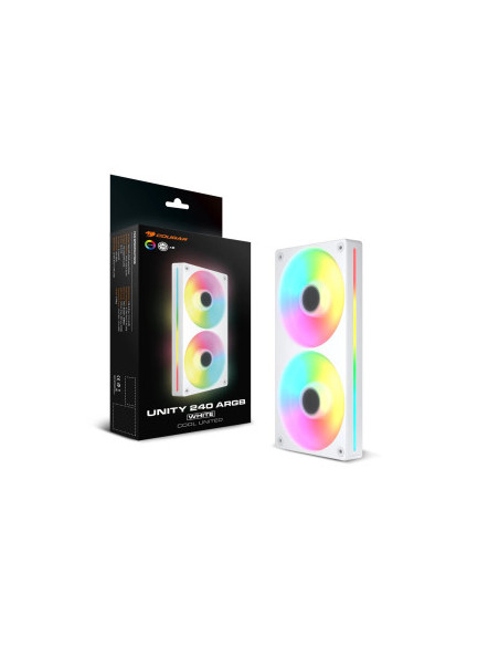 COUGAR VENTOLE CASE UNITY 240-FW ARGB PWM WHITE