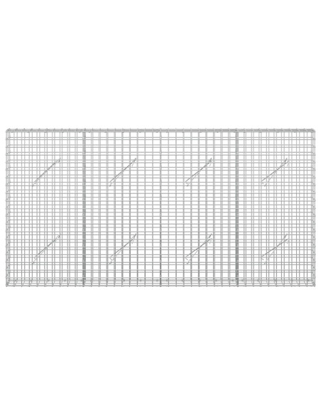 Gabion con Filo da 3,5 mm e Maglia da 5x5 cm 200x10x100 cm