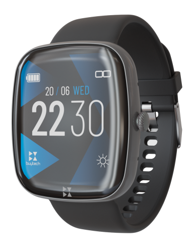 SMARTWATCH BUYTECH 1,83COLOR WATER PROOF NERO SILICON