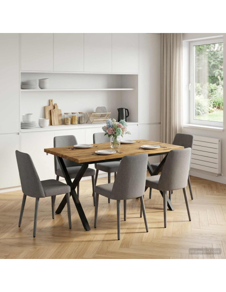 120 x 80 x 75 cm Legno di Acacia Massello Bianco e Nero