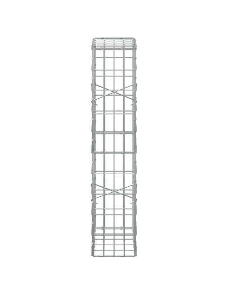 Gabione con Filo da 5 mm e Rete da 5x10 cm 50x20x100 cm
