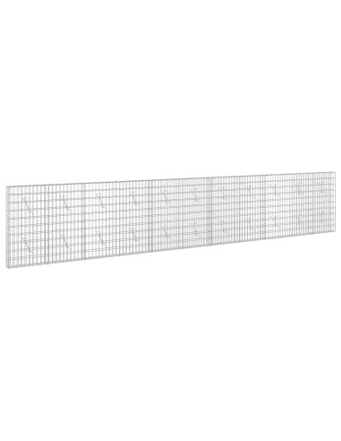 Gabione con Filo da 3,5 mm e Rete da 5x10 cm 550x10x100 cm