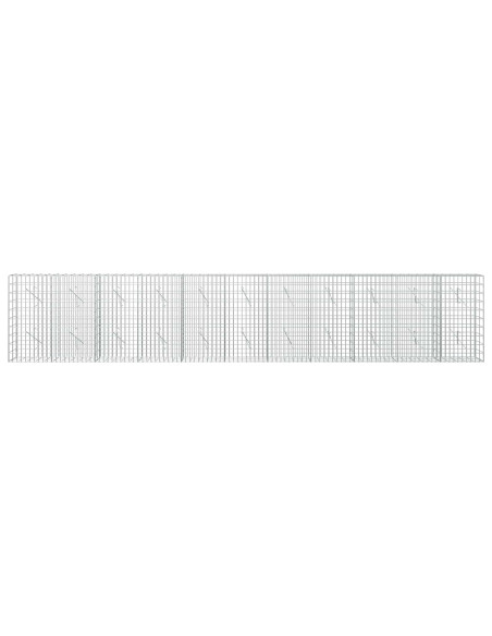 Gabione con Filo da 3,5 mm e Rete da 5x10 cm 550x10x100 cm
